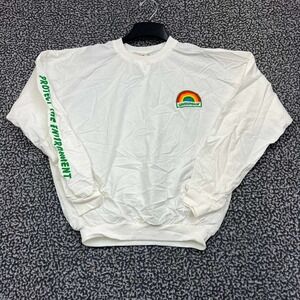 Vintage Greenpeace‎ Rainbow Shirt Men S-M White Todd Long Sleeve Deadstock New